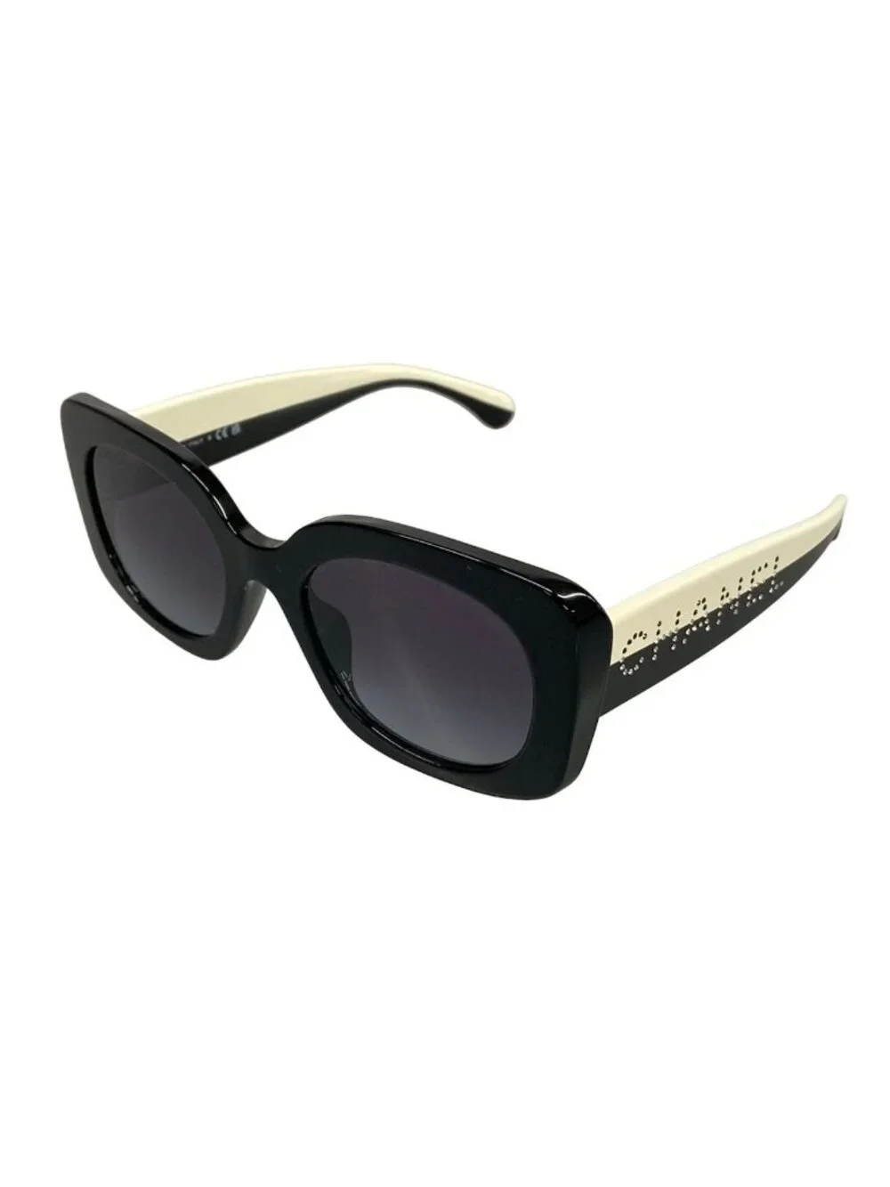 Chanel Sunglasses Black Rhinestone Eyewear
